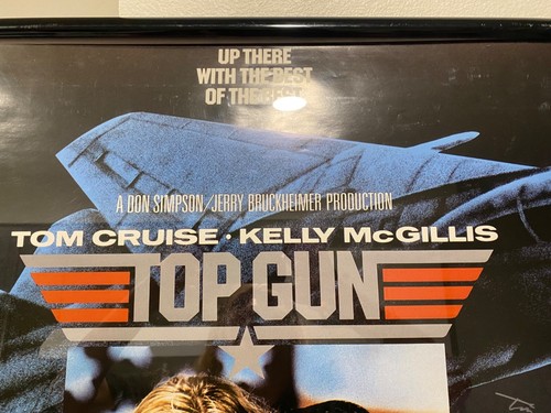 TOP GUN (1986) ORIGINAL MOVIE POSTER - VERY RARE ALL 7 CAST MEMBERS AUTOGRAPH - Picture 4 of 10