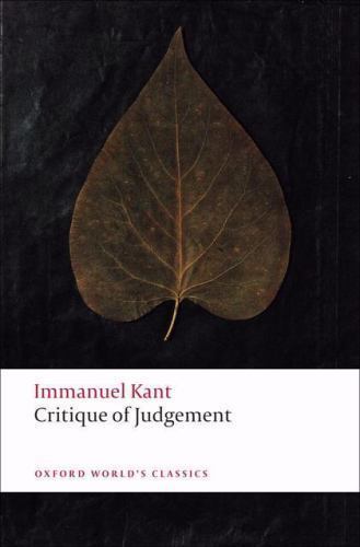 Critique of Judgement by Immanuel Kant and James Creed Meredith (2009, Trade ...
