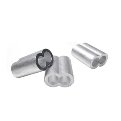 10pcs 5/16'' Aluminum Cable Crimps Cable Ferrule Clip Fittings for Crimping Wi...