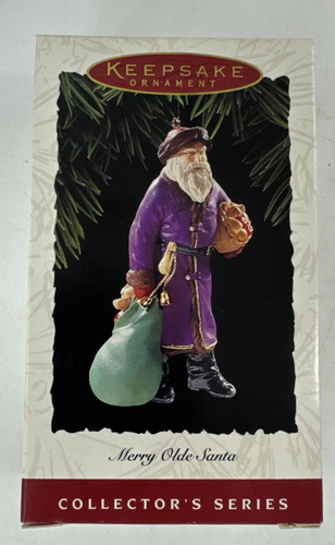 Hallmark Keepsake Ornament Merry Olde Santa #1 In Series 1990 Hallmark Keepsake Ornament Merry Olde Santa #1 In Series 1990