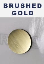 BRUSHED GOLD Raised Plastic Letters Inserts Toyota Tundra 2014-2021 Tailgate