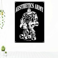 Gym Decorative Banner Flag Sports Fitness Inspirational Poster Wall Art Tapestry