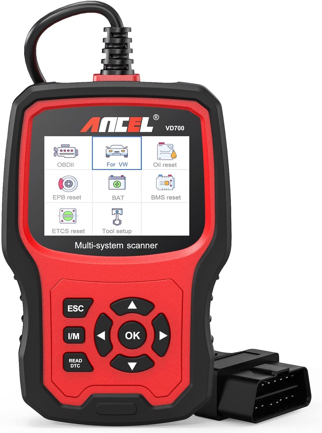 ANCEL VD700-US All System Diagnostic All Function OBD2 Scanner Car Code Reader