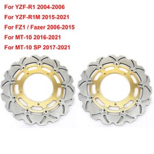 For Yamaha YZF-R1 04-06 R1M 15-21 MT-10 16-23 FZ1 Fazer Pair Front Brake Discs