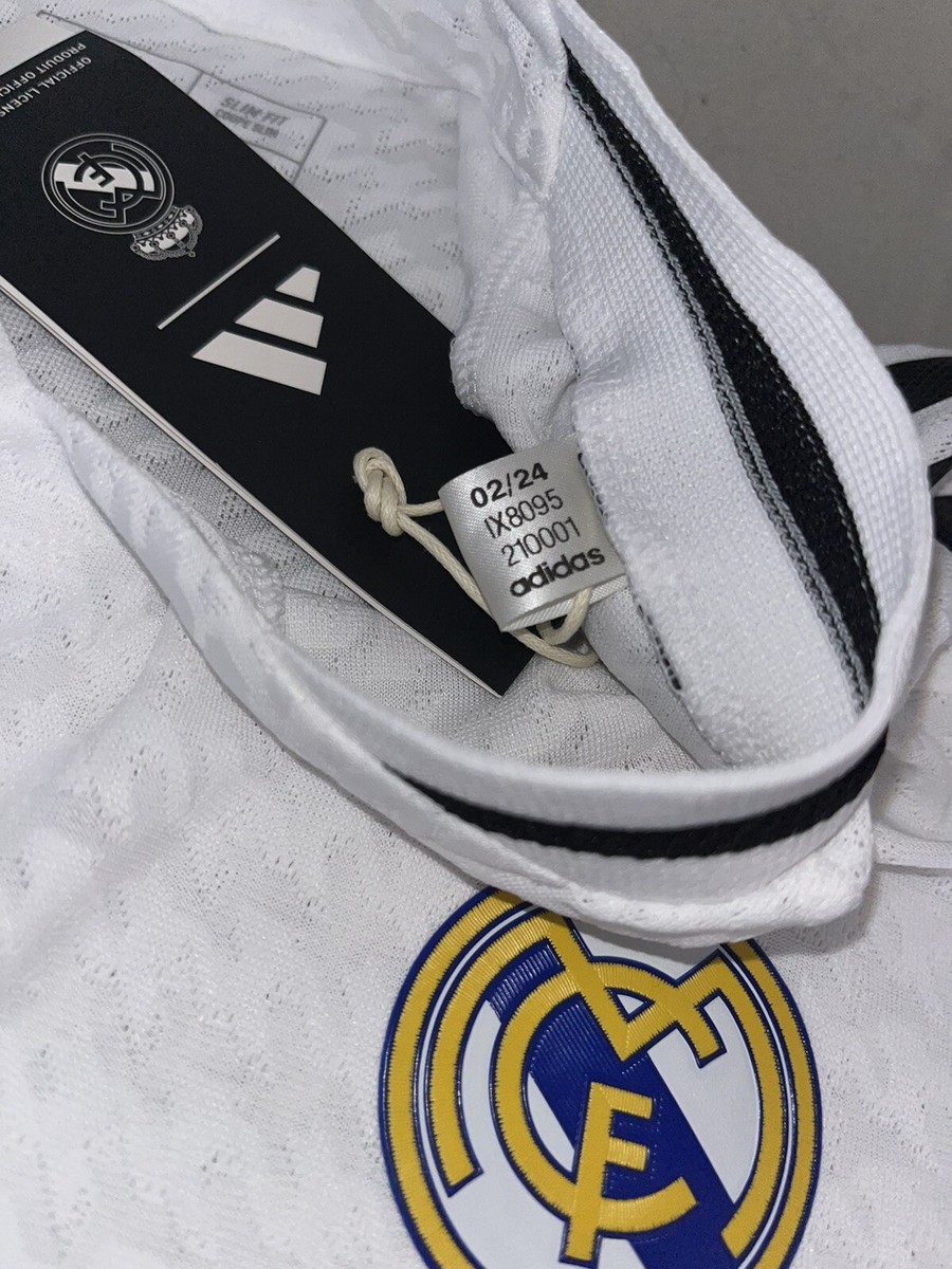 Adidas Real Madrid Home Authentic Soccer Jersey - Men's Small