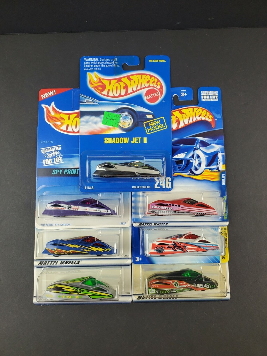 Hot Wheels Shadow Jet II Stealth 7 Car Lot Diecast Variation