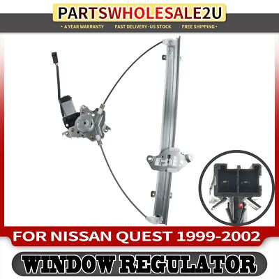 Front Left Power Electric Window Regulator with Motor for Nissan Quest 1999-2002