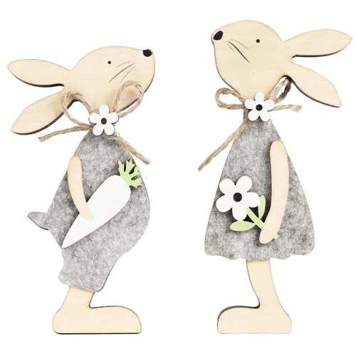 Wooden Bunny Decor, Easter Decorations for the Home, Tiered Tray Decor, Table De