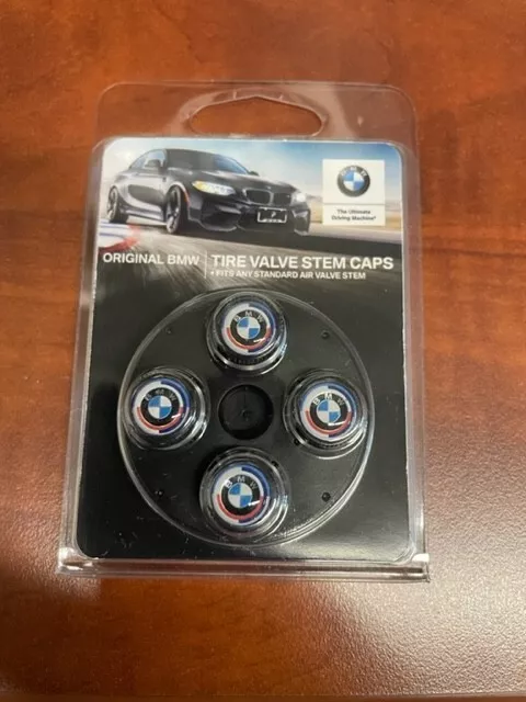 BMW 50 YEAR M HERITAGE MULTICOLOR VALVE STEM CAP SET OF 4