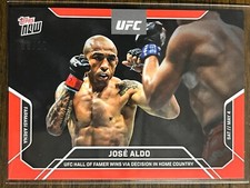 2024 Topps Now UFC #5 Jose Aldo Jonathan Martinez UFC 301 RED 08/10