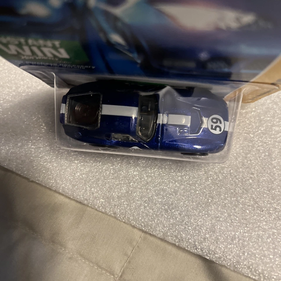 Hot Wheels #006 '07 2007 nuevos modelos 6/36 Shelby Cobra Daytona cupé - azul B163 Foto 4 de 4