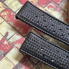 24 Sold 1960s 19mm vintage dive watch band waffle finish single keeper NOS