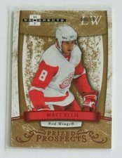 Matt Ellis 2007-08 Hot Prospects hockey ROOKIE card RED HOT Gold (only 100 made)