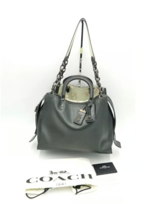 Coach 1941 Rogue LARGE 26847 Hunter Green Handbag w/ Ivy