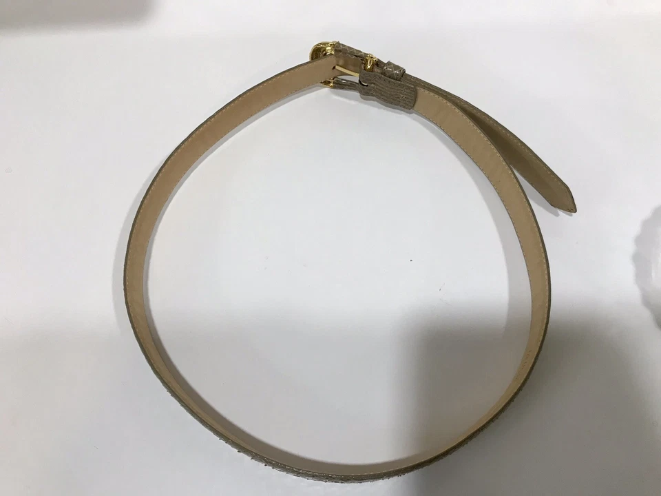 Cinturón piel serpiente Saks Fifth Avenue-9542-M-marrón claro Foto 2 de 4