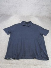 Ted Baker Polo Shirt Mens 6 Navy Blue Cotton Short Sleeve Casual