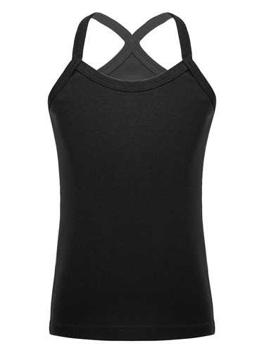 Kids Girls Vest Gymnastics 3Pcs/Set Weekend Y-Back Camisole Running Tops Beach - Picture 101 of 102