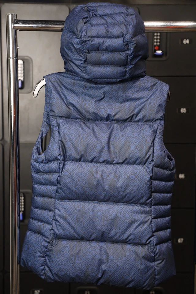 Patagonia Navy 蓝色鹅羽绒毛衣背心女式小号慈善机构! — 第 4/4 张图片