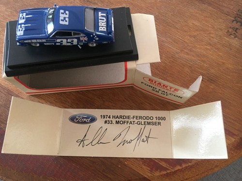 Signed Allan Moffat 1:64 #33 Ford Falcon XB GT
