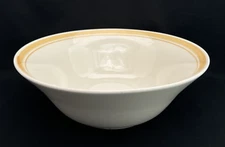 Everbrite Vintage Stoneware Serving Bowl Ivory Yellow Gold Ring Diamond Mark 9''