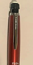 Papermate PhD Pencil.5mm Rare Cherry Red & Chrome Trim, New, Exceptional!