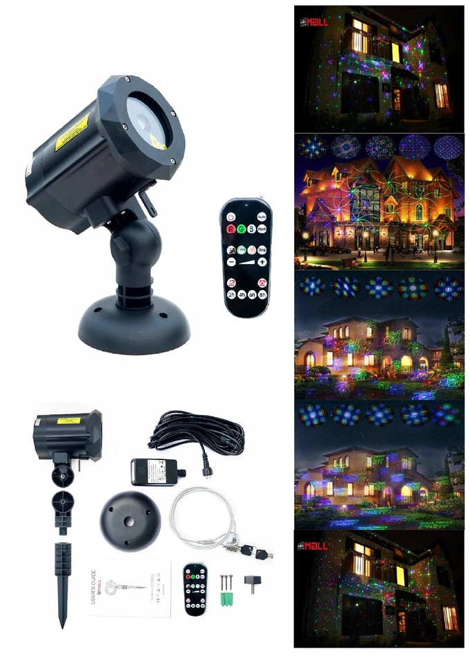 LEDMALL Firefly 3 models in 1 Motion 18 Patterns RGB Laser Christmas Lights - Image 2 of 4