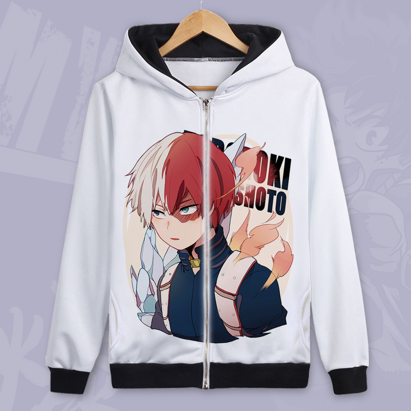 My Boku no Hero Academia Todoroki Shoto Unisex Long Sleeve Hoodie