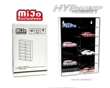 SHOWCASE 1:64 12-CAR DISPLAY CASE WALL MOUNT PLASTIC BLACK VERSION MJ08012BK