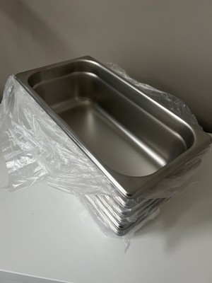 Winco 1/6 Size Stainless Steel Steam Table Pan – 6” Deep, Anti-Jam, 22 Gauge, Dishwasher Safe (SPJH-606)