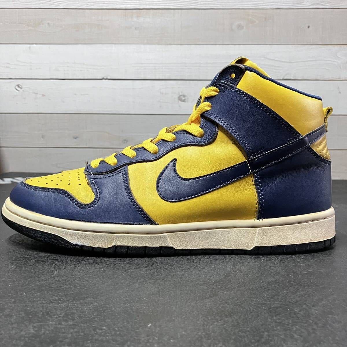 27cm NIKE DUNK HI LE 1998 MICHIGAN 630335 471 Nike Dunk High Cut Michigan 98