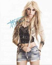 Taylor Momsen firmado The Pretty Reckless 8X10 foto póster autógrafo RP3