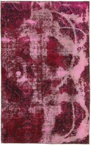 Tapis vintage/rétro roses avec des motifs Oriental pour la maison