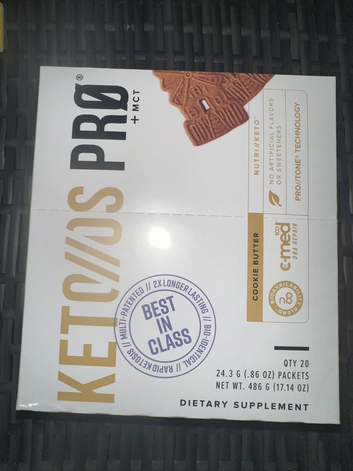 PRUVIT Keto OS PRO+MCT COOKIE BUTTER . ketones supplement FREE SHIPPING