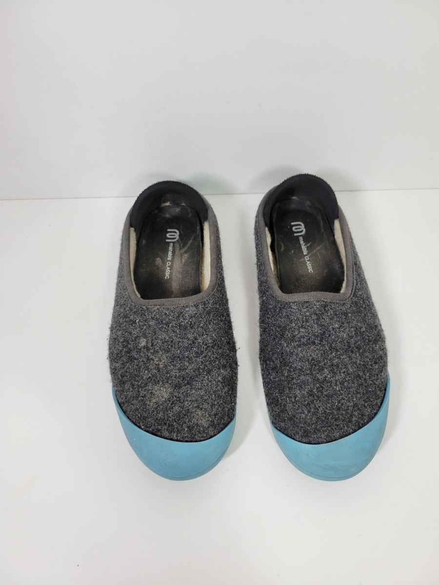 Mahabis Classic Gray Wool Slip-On Indoor Outdoor Slipper  display picture 3