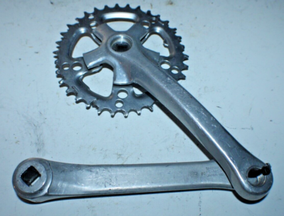 SHIMANO クランクセット シルバー 175 NJS ボルト付 #002 Shimano STX Triple Crankset Silver 175mm BCD58 34t FC-MC20 JIS MTB