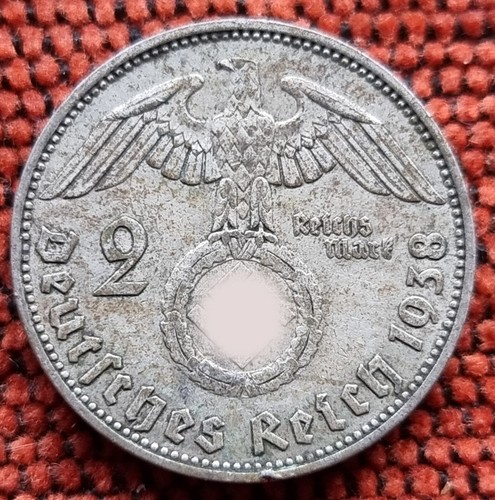 Nazi 2 Reichsmark 1934-1939 WWII Original III Reich Silver Coins Choose Yours - Picture 91 of 106