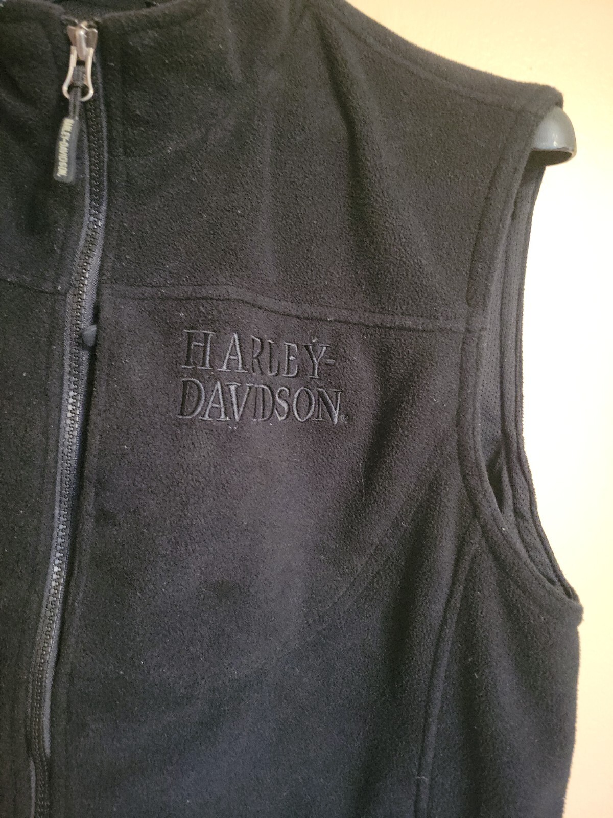 Harley Davidson men's Willie G Skull fleece vest Size… Gem