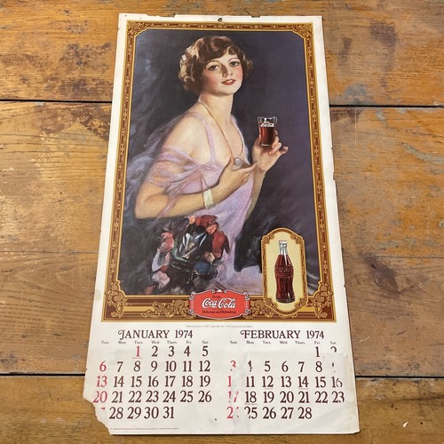 COCA COLA Calendar Pages 1973 1974 Vintage - Picture 5 of 9