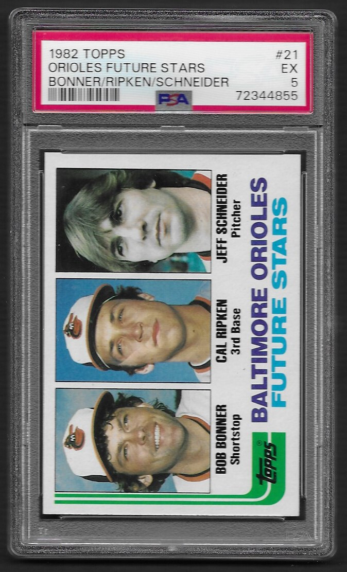 Cal Ripken Jr 1982 Topps Orioles Future Stars #21 PSA 5