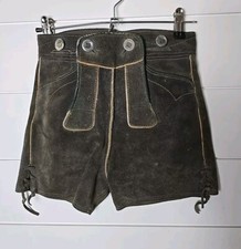 Vintage Wagner German Lederhosen Suede Leather Bavarian Shorts Octoberfest Xs