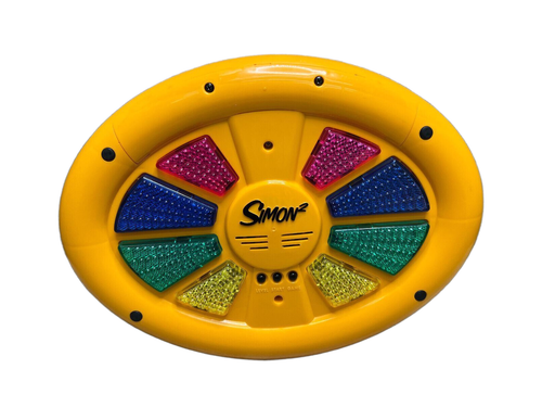 Simon 2 Electronic Memory Game 2 Sided Milton Bradley Hasbro TESTED