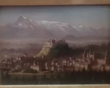 Listed Artist Hubert Sattler (Louis Ritchards Pseudonym) 1817-1904  Salzburg,