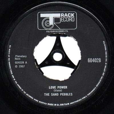 THE SAND PEBBLES - LOVE POWER 7'' 45 N NEUWERTIG VINYL selten 1967 Soul UK Track Single