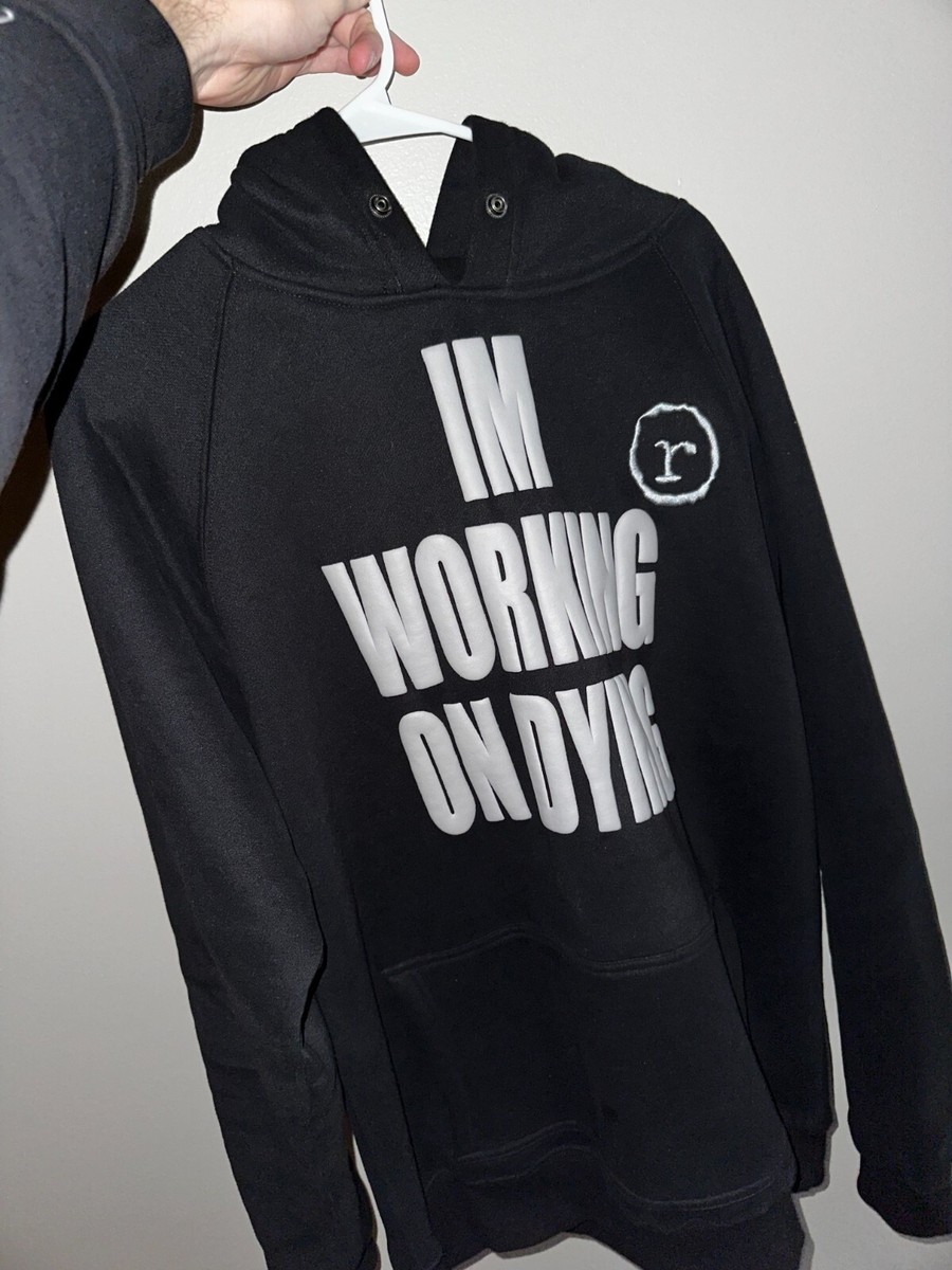 Working on Dying x Reckless Scholars Hoodie OG Grey x Black | eBay
