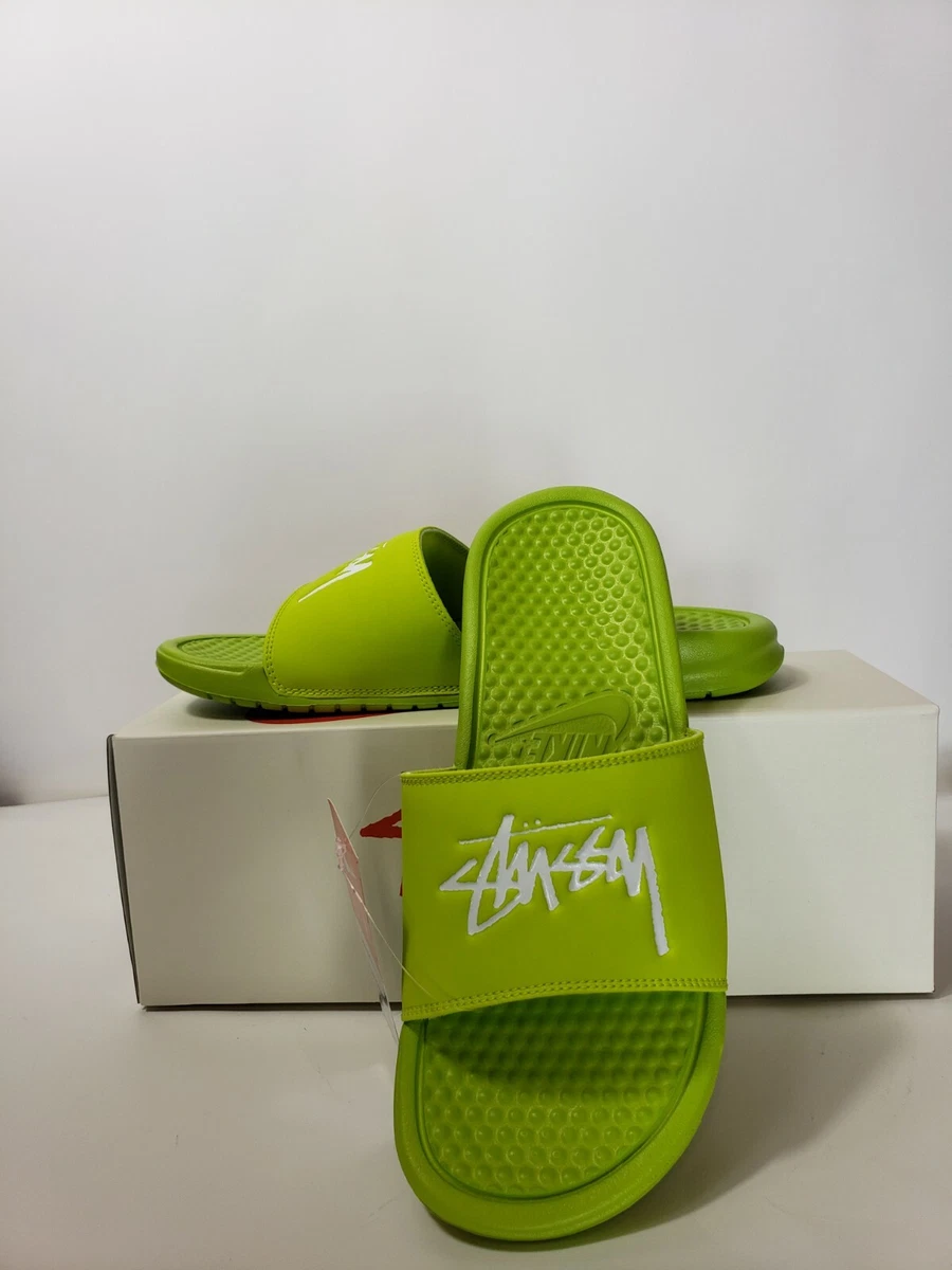 Nike X Stussy Benassi Slide Bright Cactus CW2787-300 US Men’s 7 Confirmed Order
