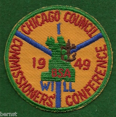 BOY SCOUT - 1949 - COMMISSIONERS' CONFERENCE - CHICAGO COUNCIL - FREE SHIPPING