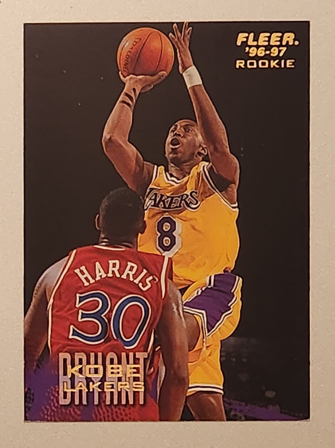 1996-97 FLEER #203 KOBE BRYANT RC ROOKIE LAKERS