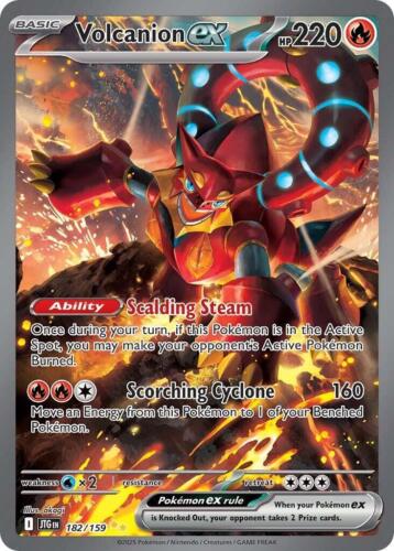 2025 POKEMON JTG EN-JOURNEY TOGETHER #182 VOLCANION EX PSA 10 | eBay