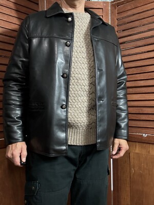 ARMANI COLLEZIONI 黒ジャケット NEW $1995 Giorgio Armani Collezioni Reversible Leather