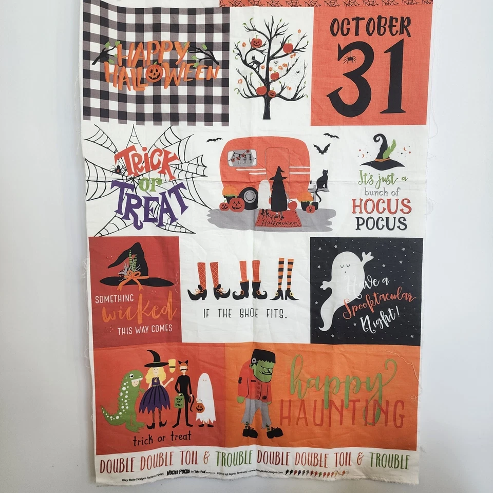 Riley Blake Hocus Pocus Cotton Fabric 2019 24x45 Halloween - Image 3 of 4